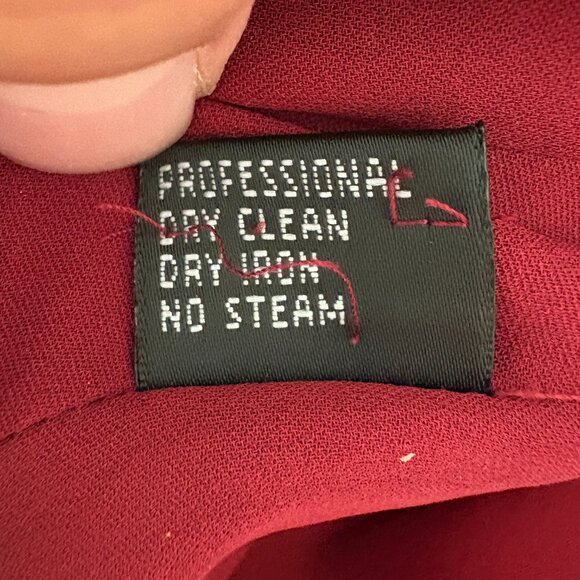 EUC 100% Silk Carmen Marc Valvo Red Sleeveless Top Corset - Like Detail Size 8 - Picture 9 of 11